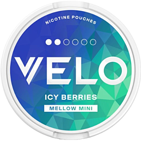 Confezione di VELO Icy Berries Mini, bustine di nicotina senza tabacco al gusto mirtillo, lampone e mora
