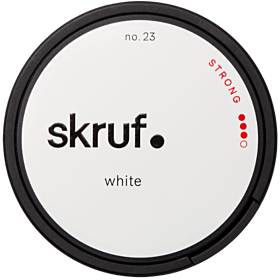 Confezione di Skruf White Strong #3 con note di tabacco, agrumi e olio di rosa